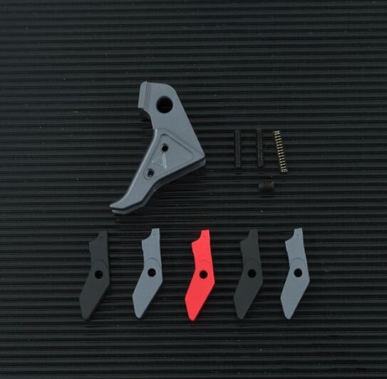 Glock Parts CNC Metal Agency Arms Trigger for Airsoft Gelsoft GBB Gel Blaster Kublai P1 P1S P3 Glock G17 G19