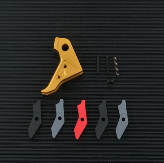 Glock Parts CNC Metal Agency Arms Trigger for Airsoft Gelsoft GBB Gel Blaster Kublai P1 P1S P3 Glock G17 G19