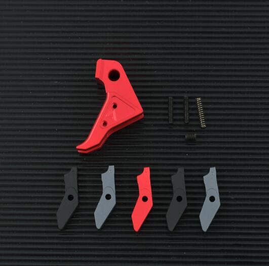 Glock Parts CNC Metal Agency Arms Trigger for Airsoft Gelsoft GBB Gel Blaster Kublai P1 P1S P3 Glock G17 G19