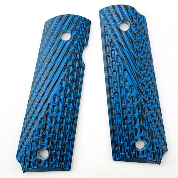 Custom Blue Grips For 1911 GBB Gel Blaster