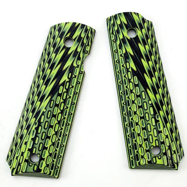 Custom Green Grips For 1911 GBB Gel Blaster