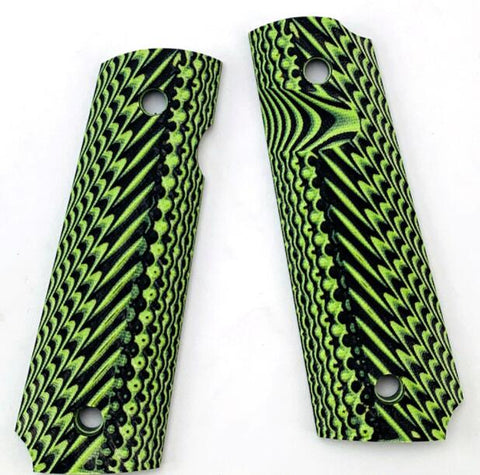 Custom Green Grips For 1911 GBB Gel Blaster