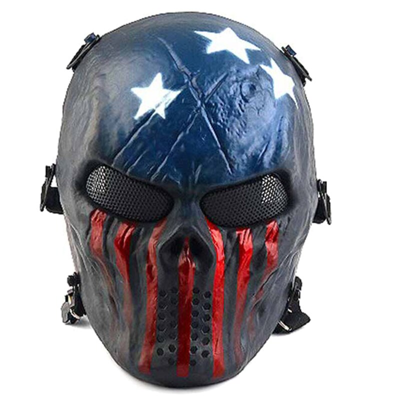 Tactical mask Full Face Skull Mask CS Equipment   for Masquerade Halloween Cosplay Gel blaster Mask