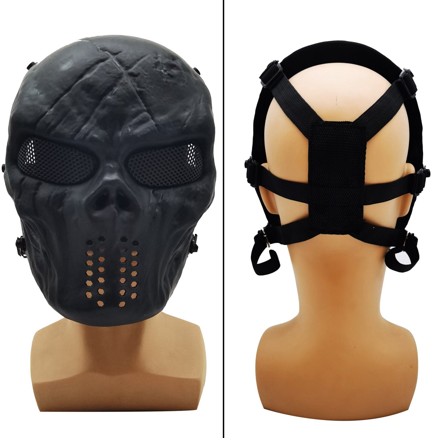 Tactical mask Full Face Skull Mask CS Equipment   for Masquerade Halloween Cosplay Gel blaster Mask