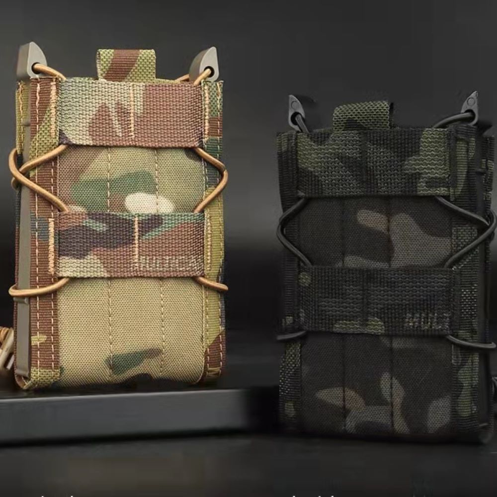 Tactical 5.56 Magazine Pouch Holster AK AR M4 AR15 Rifle Pistol Single Mag Bag Molle Hunting Shooting Military Airsoft Paintball