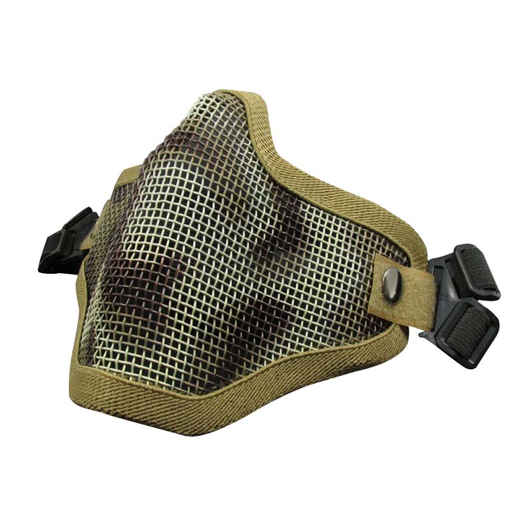 Tactical Mask Half Face Military Mask Metal Mesh Skull Protection Tactical  Gel blaster mask Military Mask Hunting Accessories