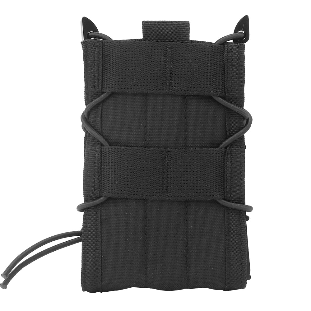 Tactical 5.56 Magazine Pouch Holster AK AR M4 AR15 Rifle Pistol Single Mag Bag Molle Hunting Shooting Military Airsoft Paintball