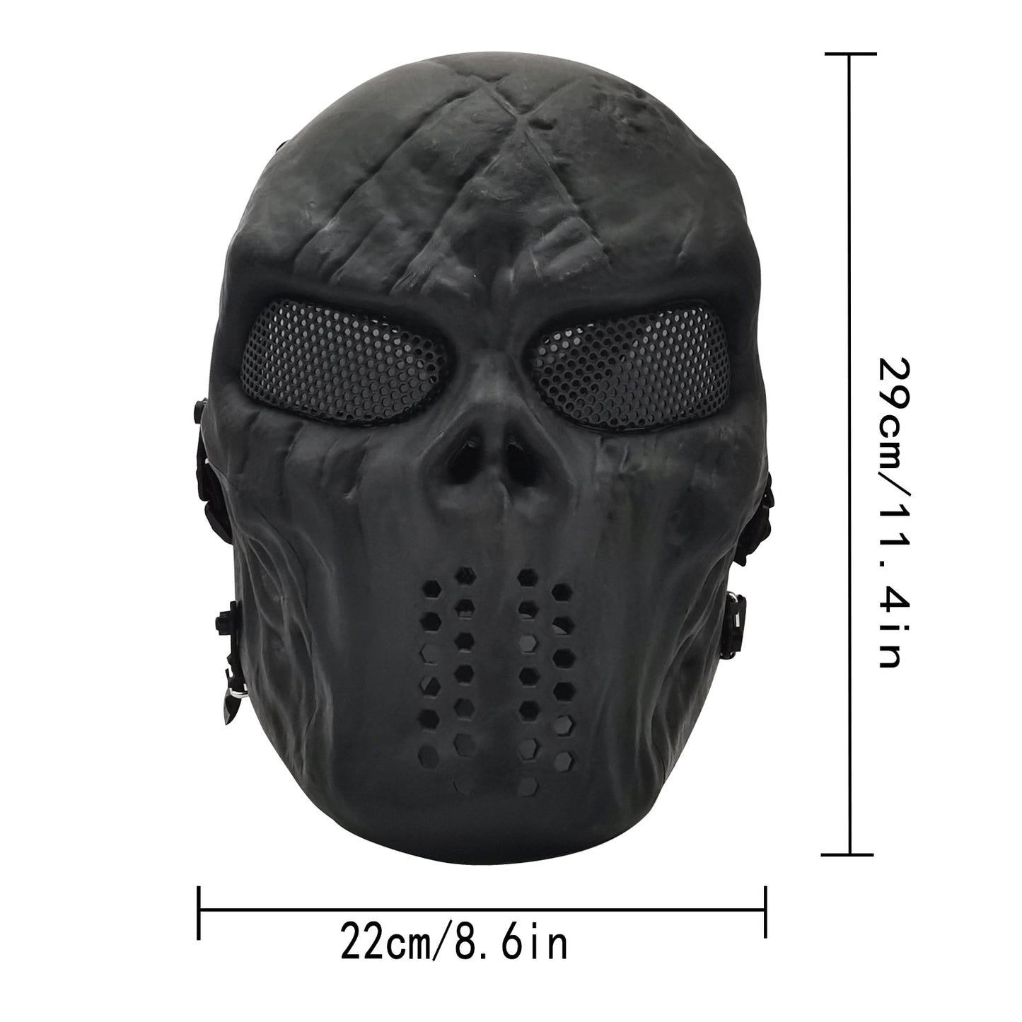 Tactical mask Full Face Skull Mask CS Equipment   for Masquerade Halloween Cosplay Gel blaster Mask