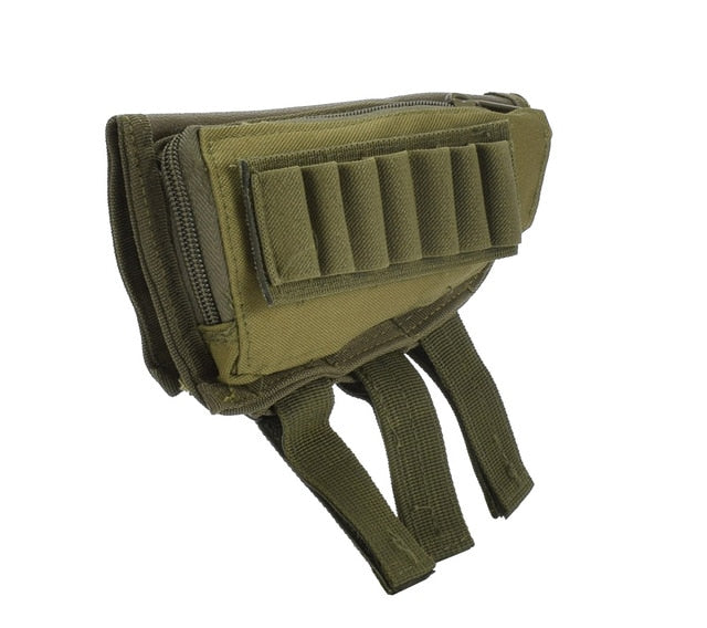 Tactical Muti-functional Hunting Zipper Rifle Buttstock Pack Bag Cheek Pad Rest Shell Mag Ammo Pouch Pocket Magazine GEL BLASTER SHELL