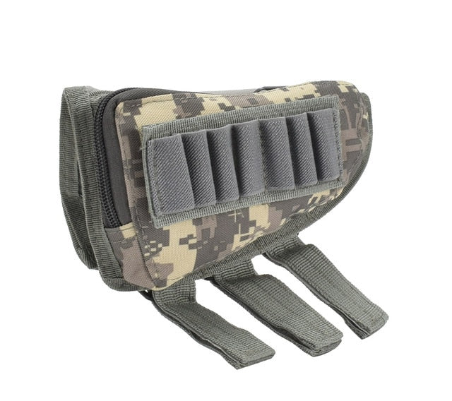 Tactical Muti-functional Hunting Zipper Rifle Buttstock Pack Bag Cheek Pad Rest Shell Mag Ammo Pouch Pocket Magazine GEL BLASTER SHELL