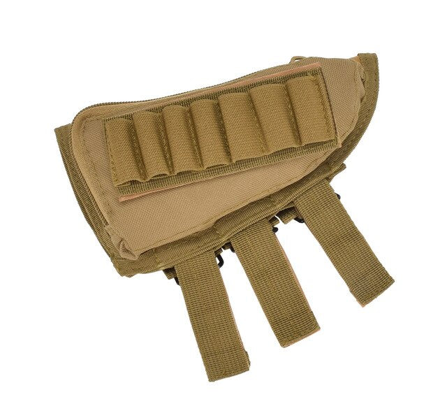 Tactical Muti-functional Hunting Zipper Rifle Buttstock Pack Bag Cheek Pad Rest Shell Mag Ammo Pouch Pocket Magazine GEL BLASTER SHELL