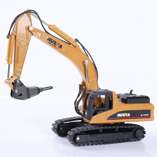 HUINA 1:50 Diecast Model Alloy simulation vehicle Car Die-Cast Dump Truck Bulldozer Wheel Loader Excavator kids toy collectables