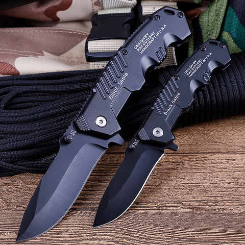 Folding Pocket Knife Outdoor Survival Tactical Knife Camping Hiking Hunting Knives for Self-defense EDC Tools