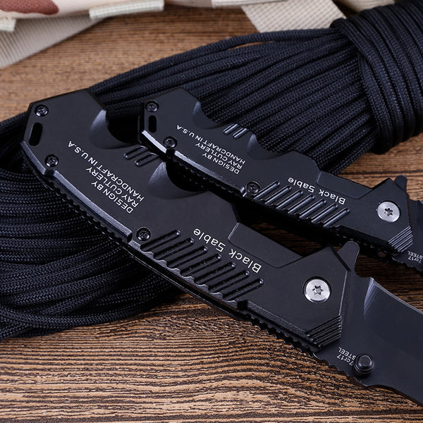 Folding Pocket Knife Outdoor Survival Tactical Knife Camping Hiking Hunting Knives for Self-defense EDC Tools