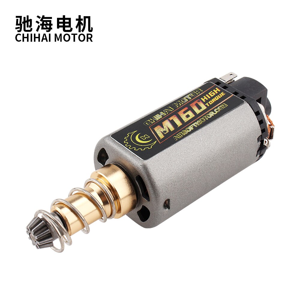 CHIHAI MOTOR M120/140/160 High Torque/ High Speed Motor AEG/ EBB Motor Long sharft for Airsoft M4/MP5 M16 G3 P90 AK