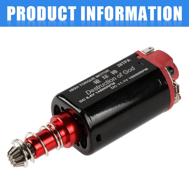 chihai motor 480 motor 19000 rpm Ver.2 Gearbox High Torque Long Shaft Motor for AEG Airsoft