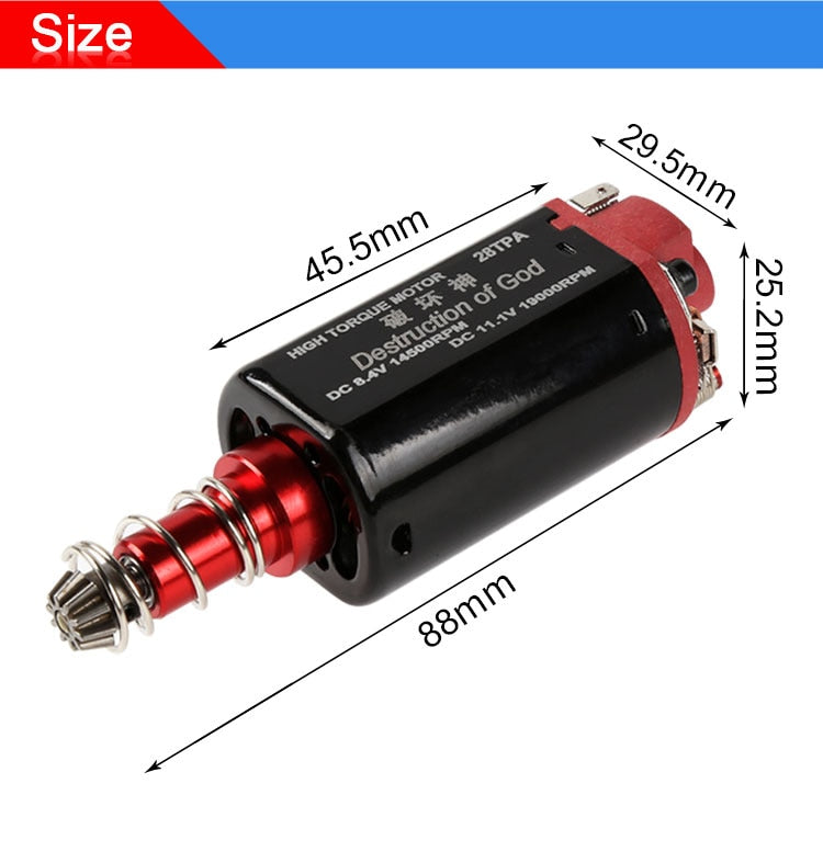 chihai motor 480 motor 19000 rpm Ver.2 Gearbox High Torque Long Shaft Motor for AEG Airsoft