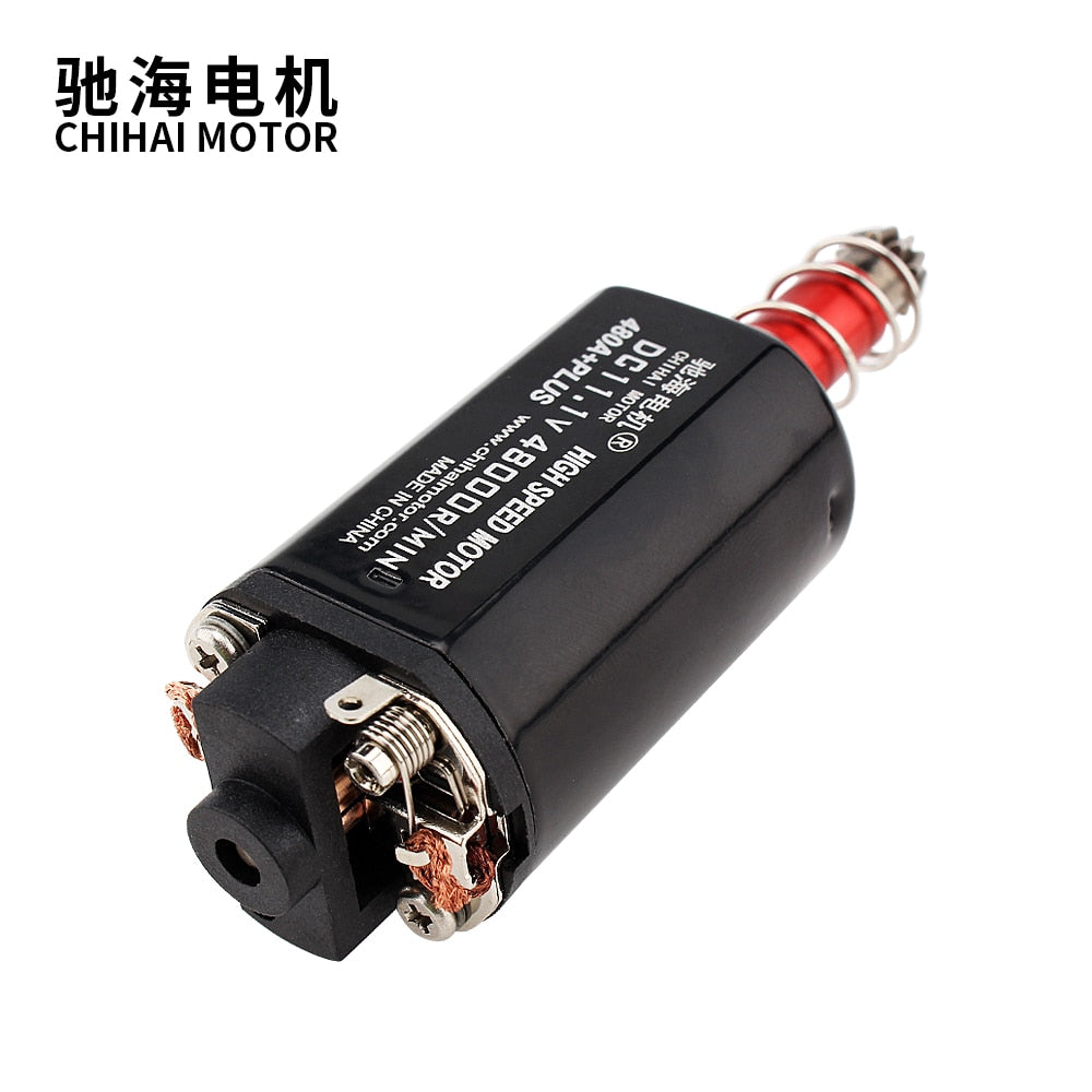 chihai motor 480 Long sharft  High Speed Custom Motor for well M4 V2 Gearbox Modification Upgrade 11.1v 48000 RPM