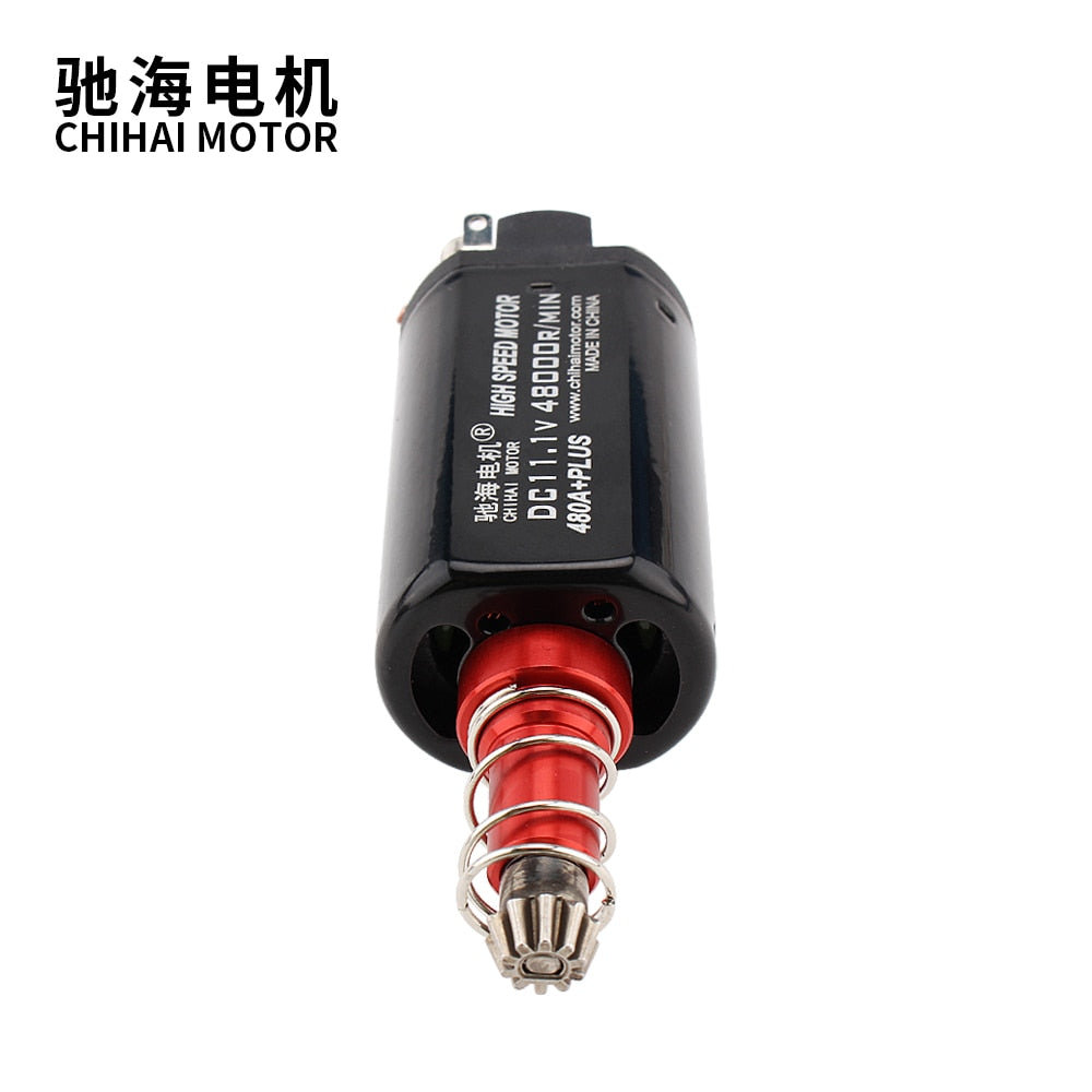 chihai motor 480 Long sharft  High Speed Custom Motor for well M4 V2 Gearbox Modification Upgrade 11.1v 48000 RPM