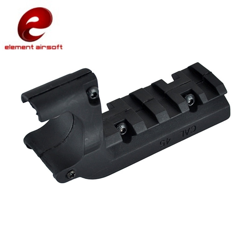 Element Airsoft Clot 1911 M1911 45 Pistol 20mm Under Rail Mount Pistol Rail Adapter Laser Mount Softair BK DE PA0205