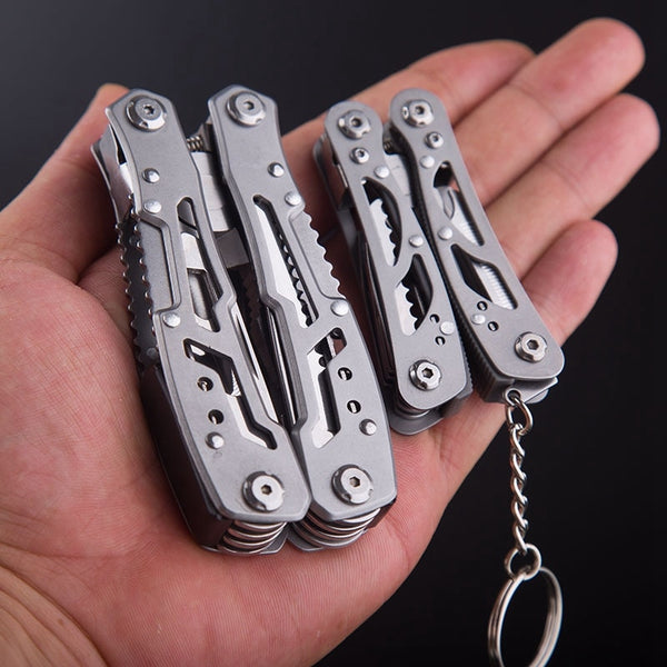 Multifunction Stainless Steel Multi-tool Pocket Knife Pliers Folding Pliers Mini Portable Fold Outdoor Multipurpose Repair Tools