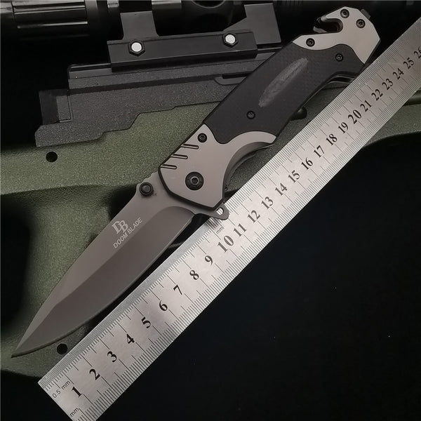 23CMFolding Knife  Pocket Knives G10 Handle Tactical Outdoor Survival Combat EDC Hunting Folding Knifes