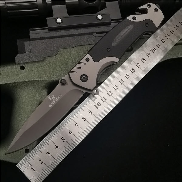 23CMFolding Knife  Pocket Knives G10 Handle Tactical Outdoor Survival Combat EDC Hunting Folding Knifes