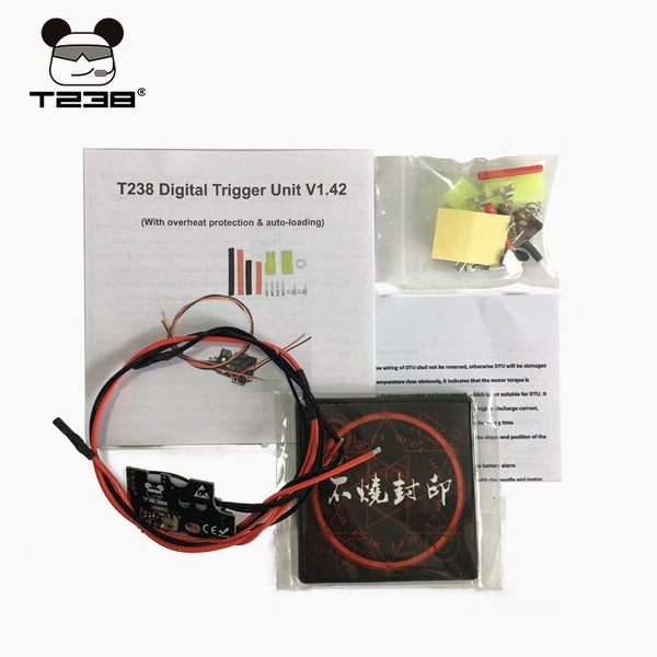 T238 Digital Trigger V1.42 Mosfet kit  with Overheat Protection Programmable Adjustable Pre-loaded Bullets for Gel Blaster v2 gearbox