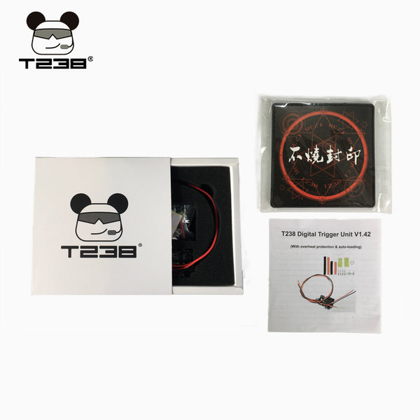 T238 Digital Trigger V1.42 Mosfet kit  with Overheat Protection Programmable Adjustable Pre-loaded Bullets for Gel Blaster v2 gearbox